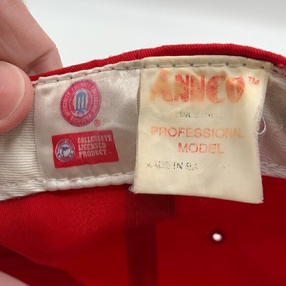 Indiana Hoosiers NCAA Vintage Red Annco Snapback Hat - Picture 5 of 5